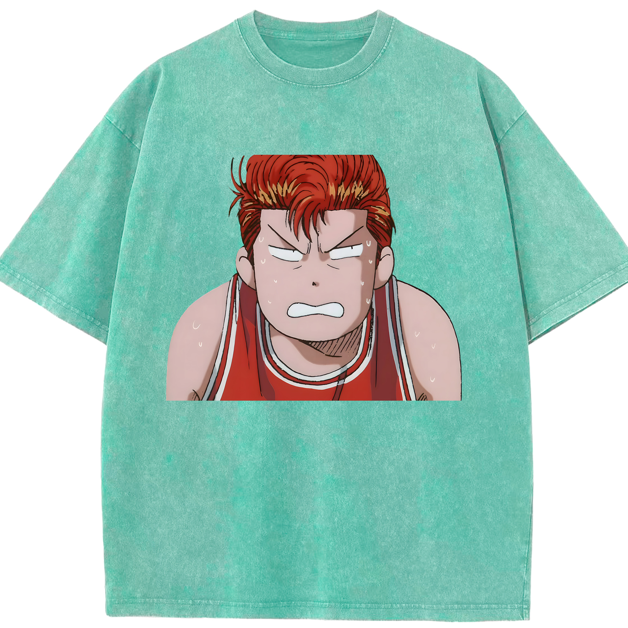 （画像用） SLAM DUNK／スラムダンク 綿100% ヴィンテージ風 半袖Tシャツ（フロントプリント）